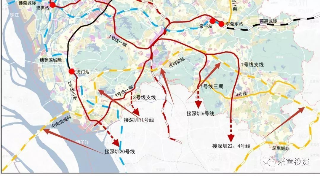 東莞接駁深圳地鐵線路圖